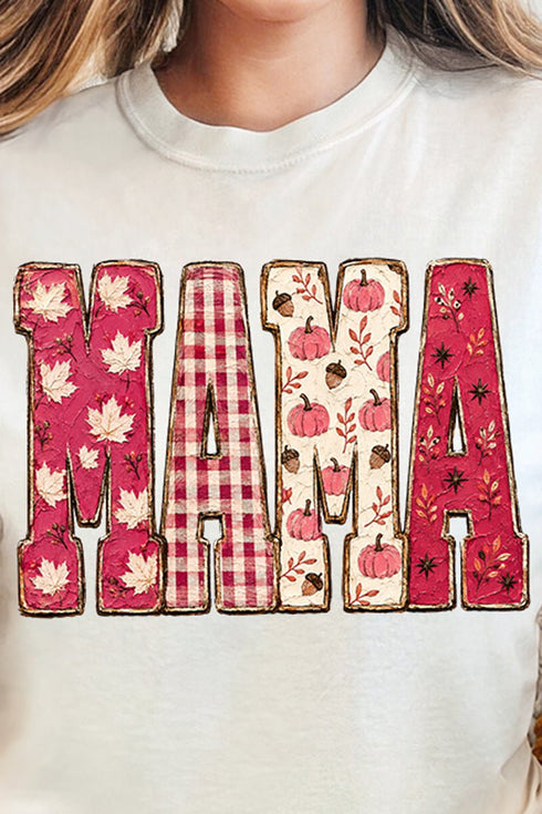 Pink Maplewood Mama Comfort Colors Heavyweight Long T-Shirt