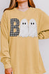 Gingham & Lace Boo Comfort Colors Heavyweight Long T-Shirt