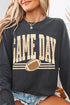 Checkered Taupe Game Day Comfort Colors Heavyweight Long T-Shirt