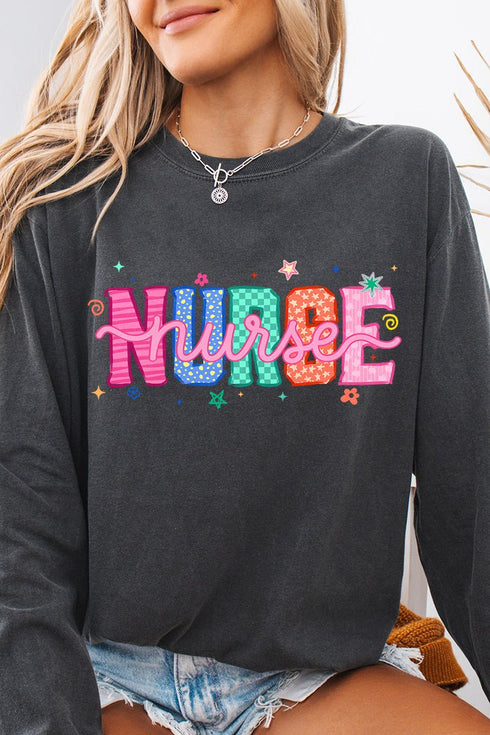 Nurse Energy Comfort Colors Heavyweight Long T-Shirt