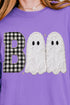 Gingham & Lace Boo Comfort Colors Heavyweight Long T-Shirt