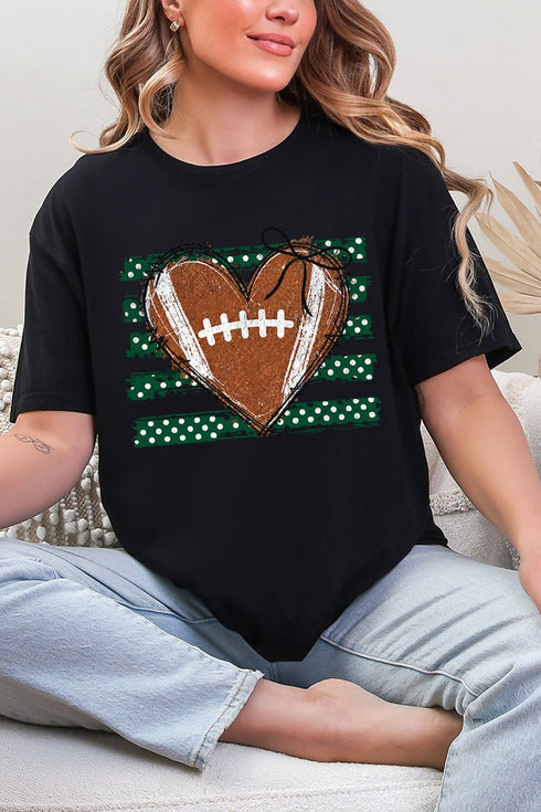 Green Football Sweetheart Softstyle Adult T-Shirt