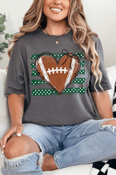 Green Football Sweetheart Softstyle Adult T-Shirt