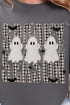 Spooky Season Gingham & Ghosts Softstyle Adult T-Shirt