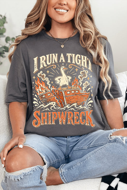 Tight Shipwreck Goose Softstyle Adult T-Shirt