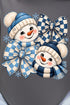 Winter Check Snowmen Softstyle Adult T-Shirt