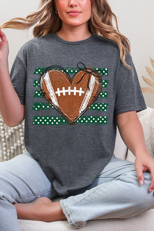 Green Football Sweetheart Softstyle Adult T-Shirt