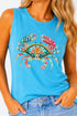 Seaside Sparkle Crab Comfort Colors Cotton Tank Top