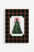 Preppy Plaid Christmas Tree Ready To Frame Print