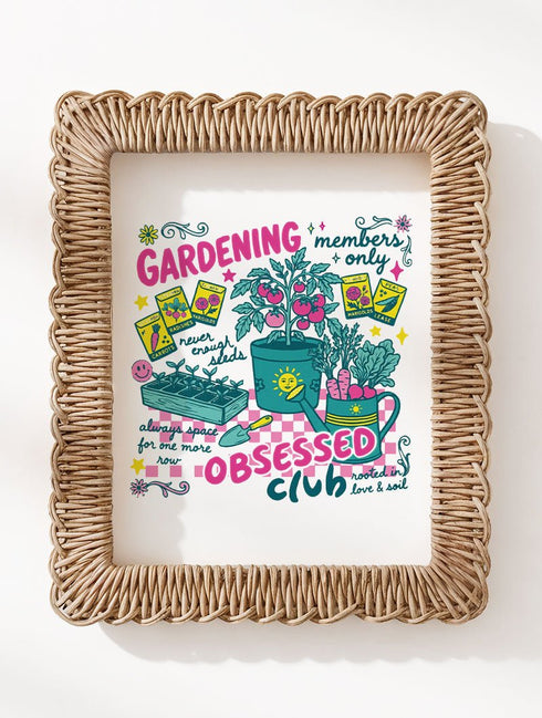 Gardening Club Ready To Frame Canvas Print