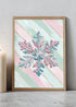 Gilded Stripes The Painted Snowflake Ready To Frame Canvas Print