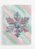 Gilded Stripes The Painted Snowflake Ready To Frame Canvas Print