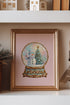 Pink Sugarplum Snowfall Ready To Frame Canvas Print