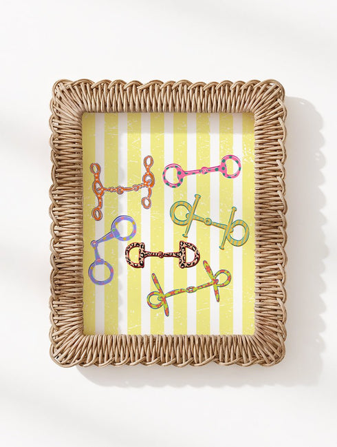 Striped Bitty & Bright Ready To Frame Canvas Print
