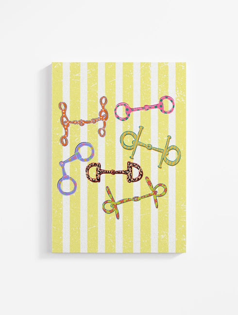 Striped Bitty & Bright Ready To Frame Canvas Print