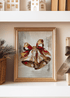 The Painted Rustic Christmas Bells Ready To Frame Canvas Print