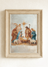 The Painted Timeless Nativity Ready To Frame Canvas Print