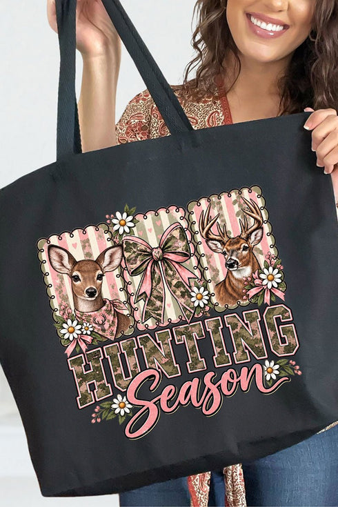 Camo & Bows Hunting Season Canvas Jumbo Tote