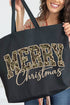 Camo Merry Christmas Canvas Jumbo Tote