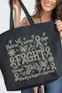 Fight Ribbon Sketch Canvas Jumbo Tote