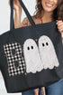 Gingham & Lace Boo Canvas Jumbo Tote