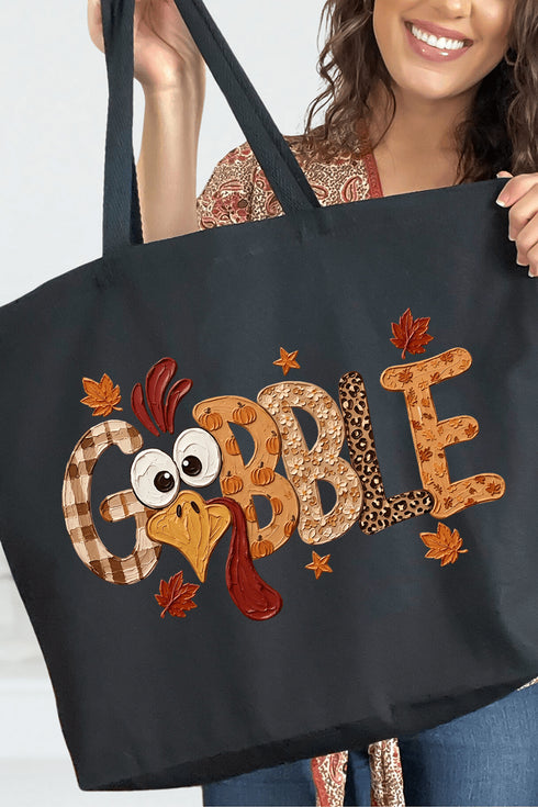 Gobble Season Canvas Jumbo Tote