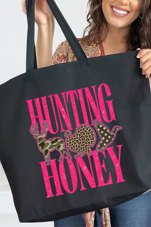 Hunting Honey Wild Mix Canvas Jumbo Tote