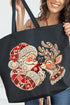 Santa's Christmas Boop Canvas Jumbo Tote