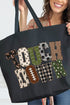 Touchdown Pattern Play Canvas Jumbo Tote