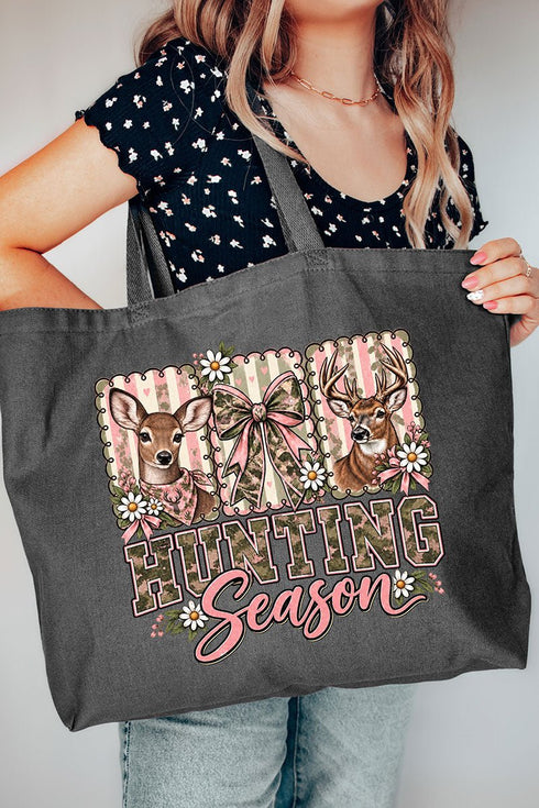 Camo & Bows Hunting Season Canvas Jumbo Tote