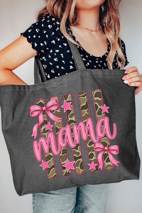 Camo Cutie Mama Canvas Jumbo Tote