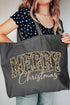 Camo Merry Christmas Canvas Jumbo Tote