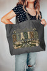 Cozy Reading Nook Canvas Jumbo Tote