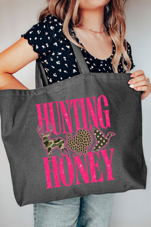 Hunting Honey Wild Mix Canvas Jumbo Tote