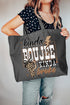 Kinda Boujee Kinda Broke Canvas Jumbo Tote