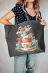 Let's Go Thrifting Canvas Jumbo Tote