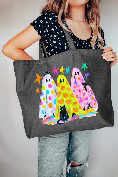 Neon Night Spirits Canvas Jumbo Tote