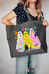 Neon Night Spirits Canvas Jumbo Tote