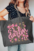 Pink Southern Darlin Canvas Jumbo Tote