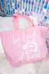 Be Kind Of Feral Raccoon Canvas Jumbo Tote