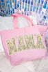 Buzzing Blooms Mama Canvas Jumbo Tote