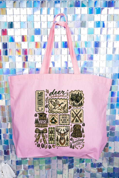 Ducks And Bucks Canvas Jumbo Tote