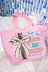 In The Chaos Coquette Cross Canvas Jumbo Tote