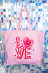 Love In The Air Canvas Jumbo Tote