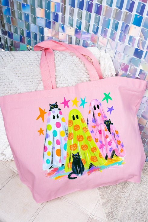 Neon Night Spirits Canvas Jumbo Tote