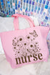 Wildflower Nurse Canvas Jumbo Tote