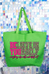 Believe In Yourself Pink Spark Canvas Jumbo Tote