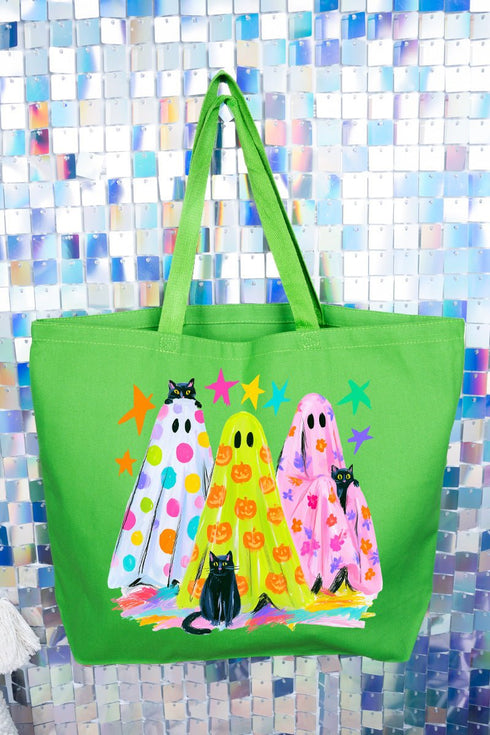 Neon Night Spirits Canvas Jumbo Tote