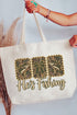He's Fishing Canvas Jumbo Tote