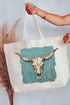 Longhorn Gallery Canvas Jumbo Tote